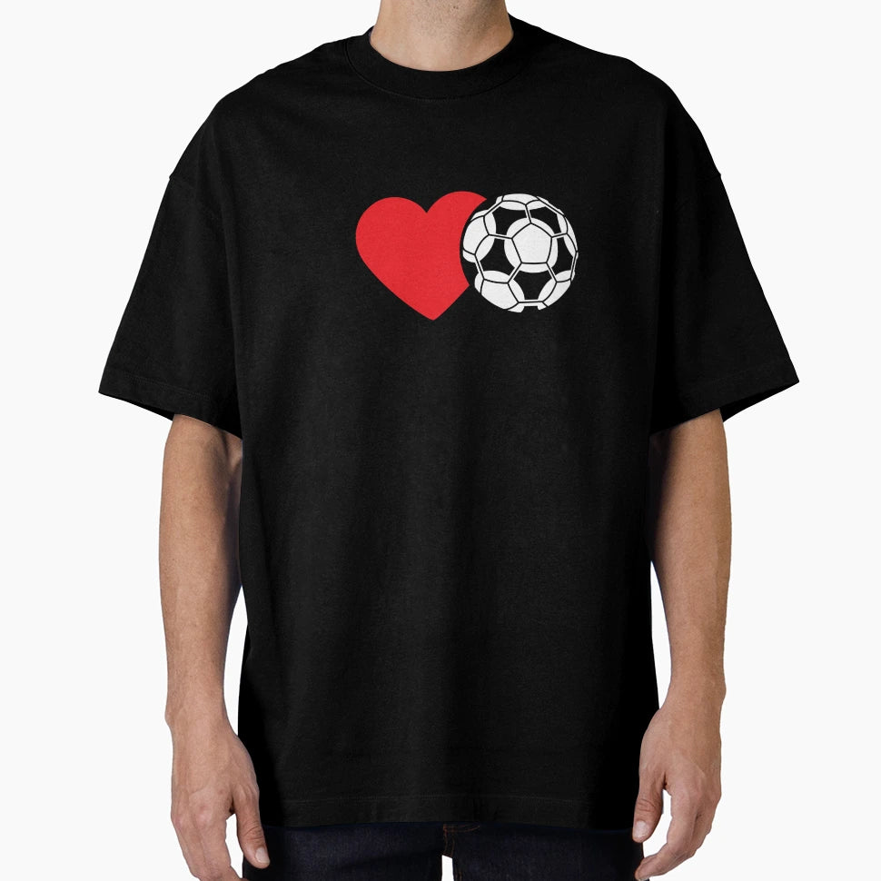 I Love Football T-Shirt - Minimalist Print Unisex - T-Shirt, Sweatshirt, Hoodie