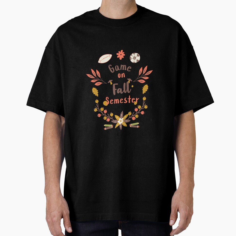 Game on fall semester by Stardust4ever - Adult & Kids T-Shirts, Sweatshirts & Hoodies apparel design preview 1