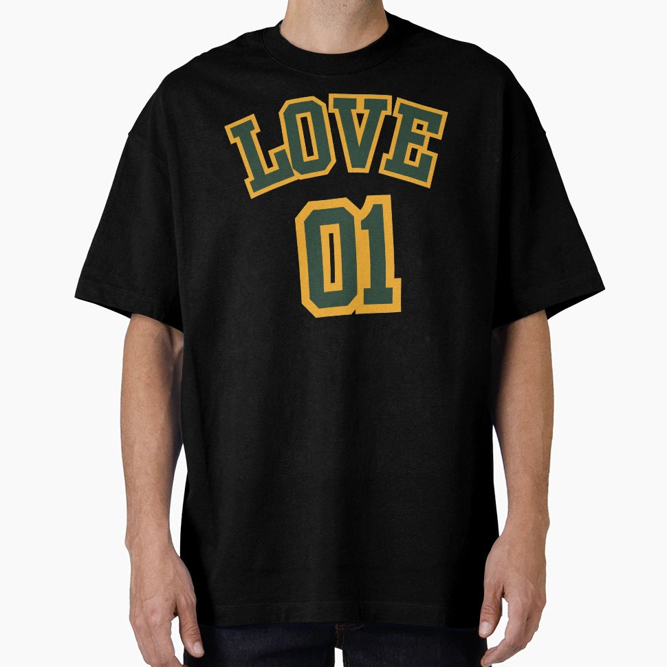 Love 01 Dynamic Green Sunny Yellow T-Shirt - Graphic Print Men Women - T-Shirt, Sweatshirt, Hoodie