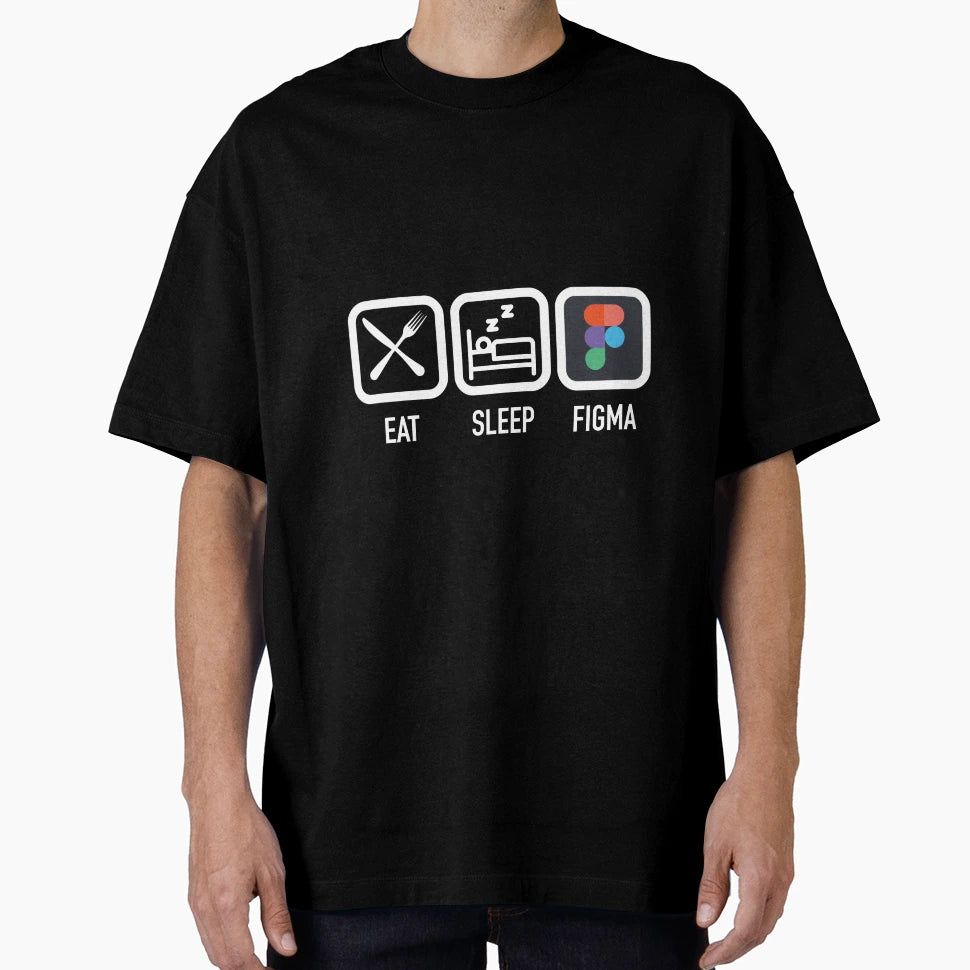 Eat Sleep Figma T-Shirt - Minimalist Print Unisex - T-Shirt, Sweatshirt, Hoodie