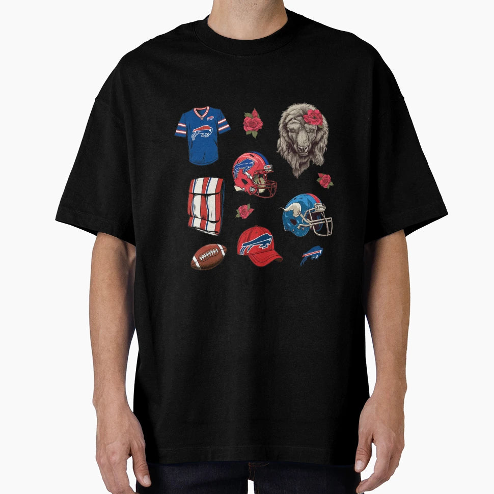 Its Game Day Bills T-Shirt - Minimalist Print Men Women - T-Shirt, Sweatshirt, Hoodie