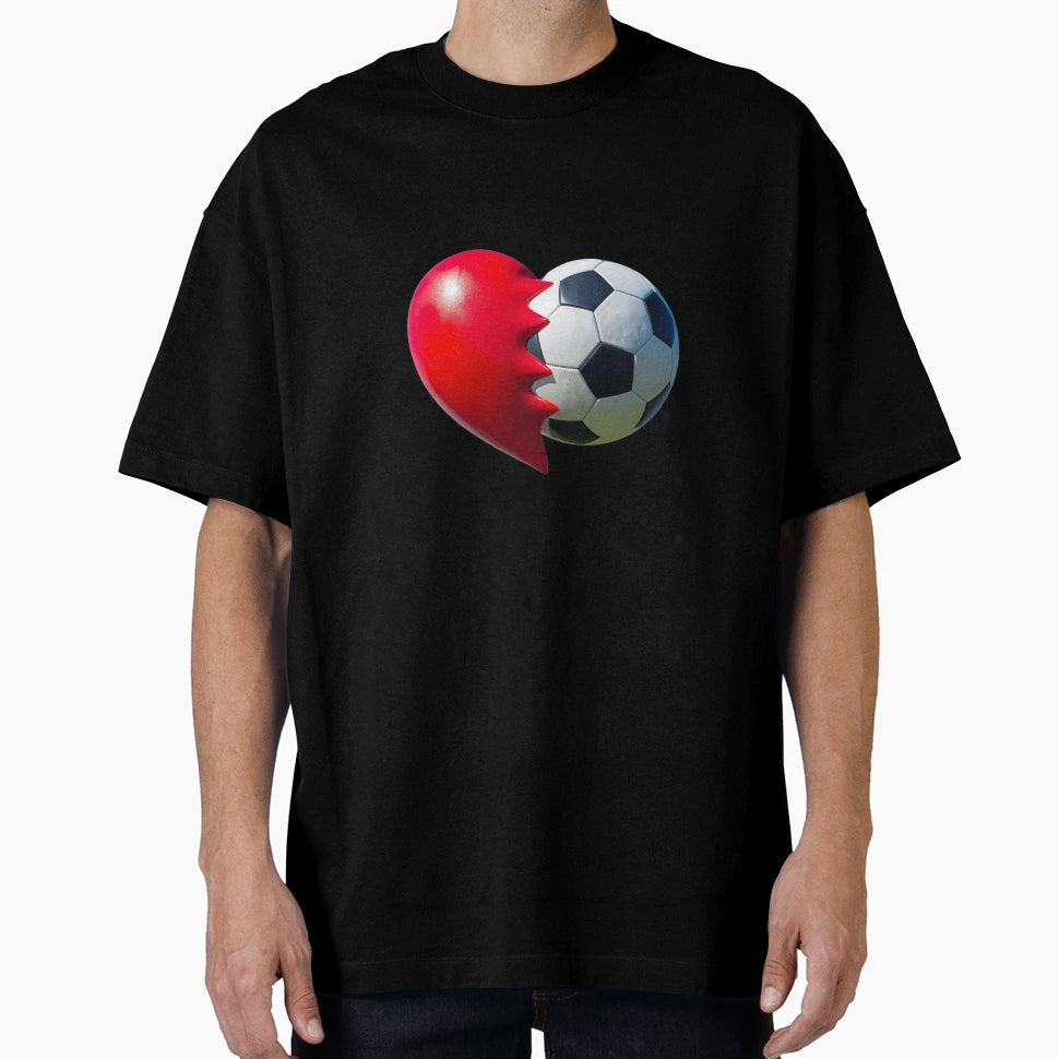 Soccer Heart T-Shirt - Unique Graphic Unisex - T-Shirt, Sweatshirt, Hoodie