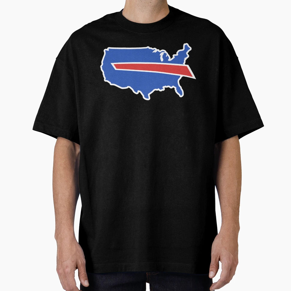 Buffalo Americas Team Football League T-Shirt - Custom Art Print Men Women - T-Shirt, Sweatshirt, Hoodie