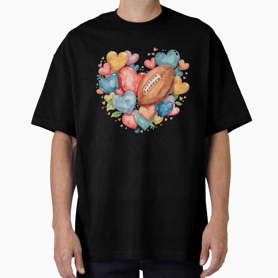 Love Football T-Shirt - Novelty Apparel Unisex - T-Shirt, Sweatshirt, Hoodie