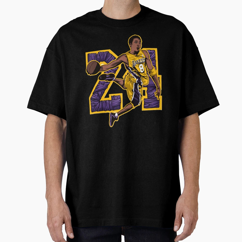 Basketball Player And More Purple Background T-Shirt - Graphic Print Unisex - T-Shirt, Sweatshirt, Hoodie