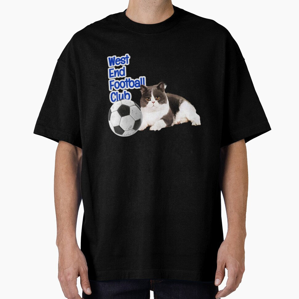 West End Football Club fat cat design by FC - Adult & Kids T-Shirts, Sweatshirts & Hoodies apparel design preview 1