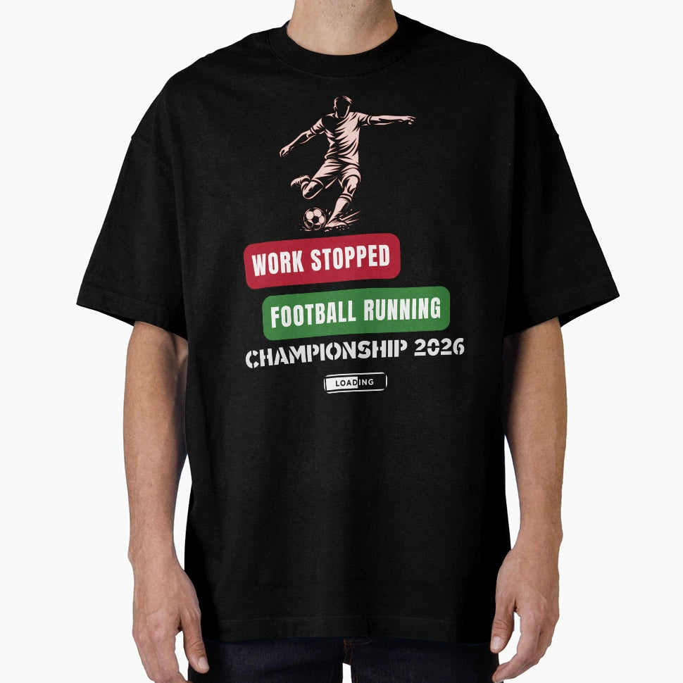 Football Running Mode Championship T-Shirt - Novelty Apparel for Adults - T-Shirt, Sweatshirt, Hoodie