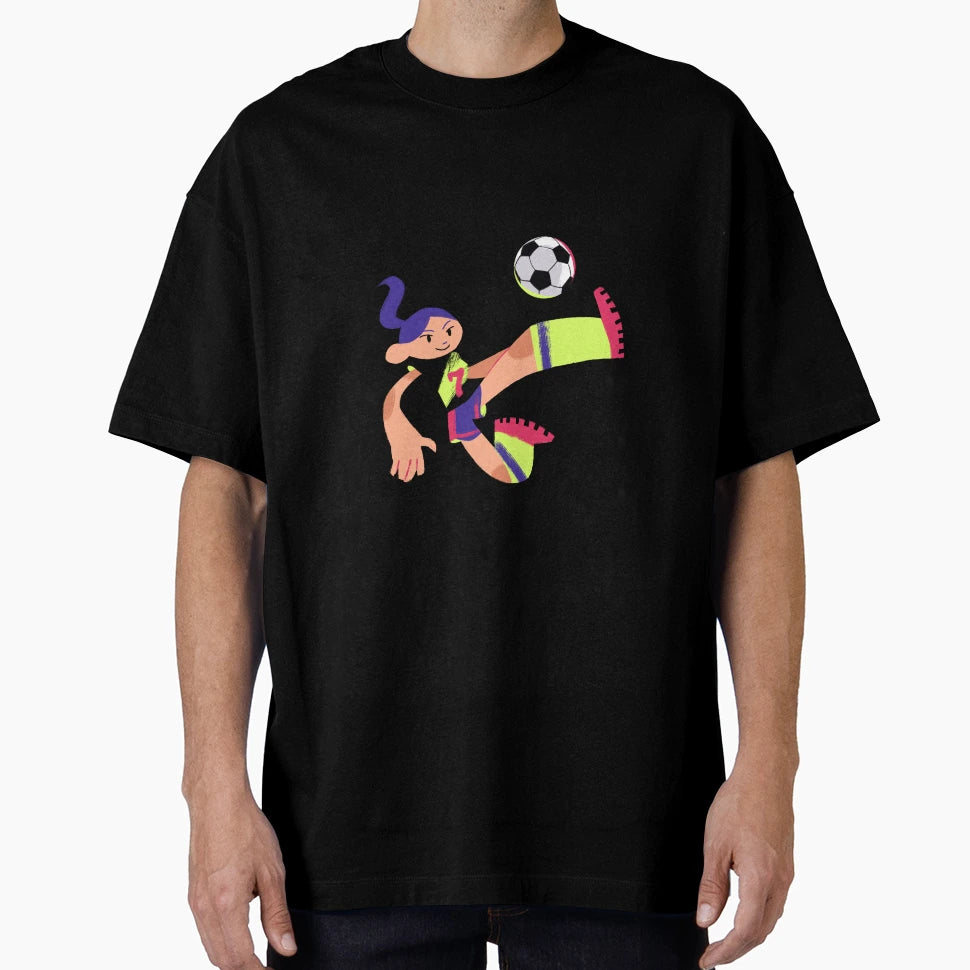 Football Cartoon 2 Player Ball Your T-Shirt - Novelty Apparel Men Women - T-Shirt, Sweatshirt, Hoodie