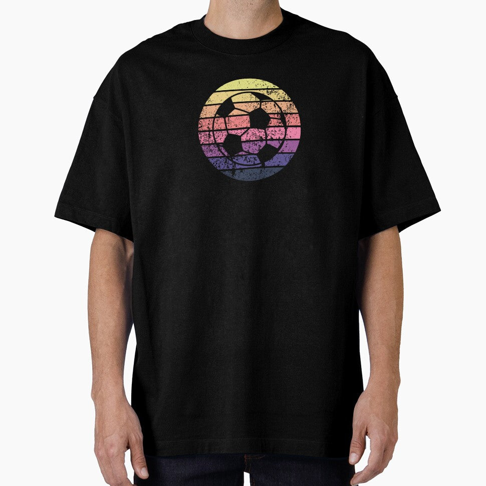 Soccer ball vintage summer retro football by Panda - Adult & Kids T-Shirts, Sweatshirts & Hoodies apparel design preview 1