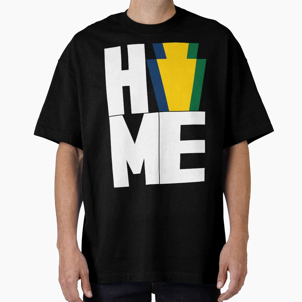 Home Pa Flag Keystone White T-Shirt - Minimalist Print for Adults - T-Shirt, Sweatshirt, Hoodie