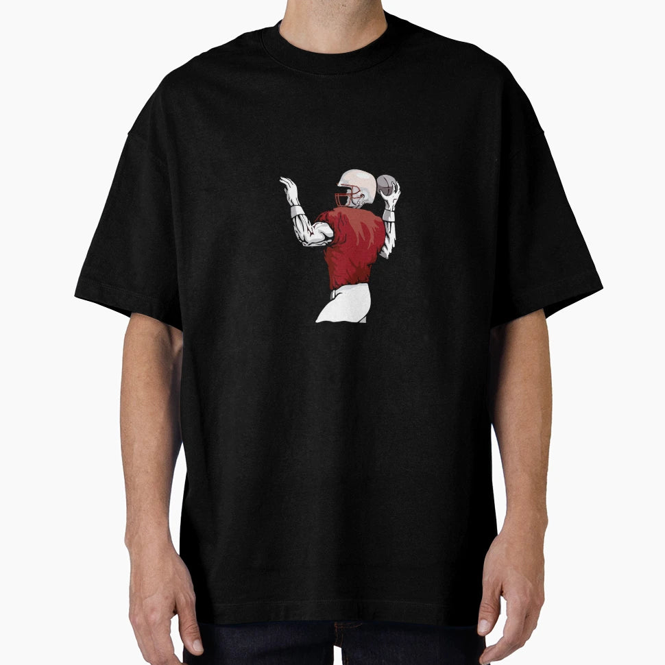Quarterback Throwing Ball T-Shirt - Novelty Apparel Unisex - T-Shirt, Sweatshirt, Hoodie