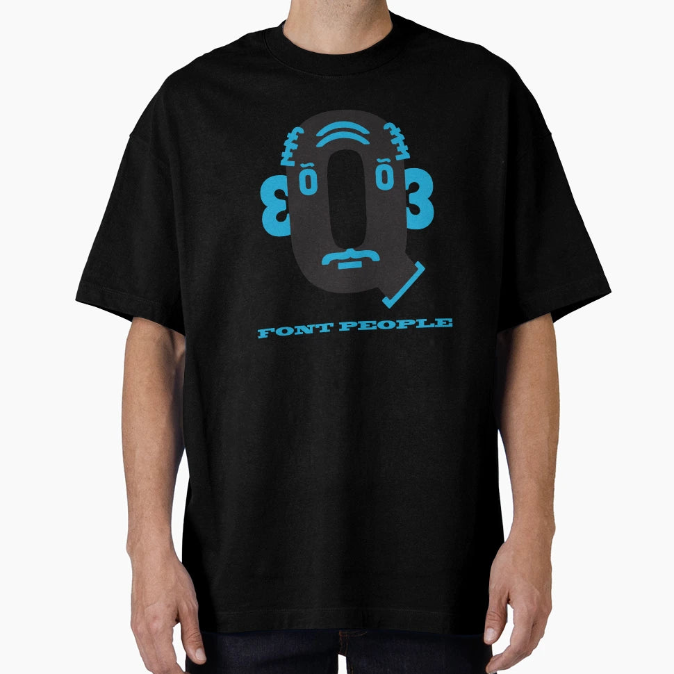 Font People Grandpa Q T-Shirt - Graphic Print for Adults - T-Shirt, Sweatshirt, Hoodie