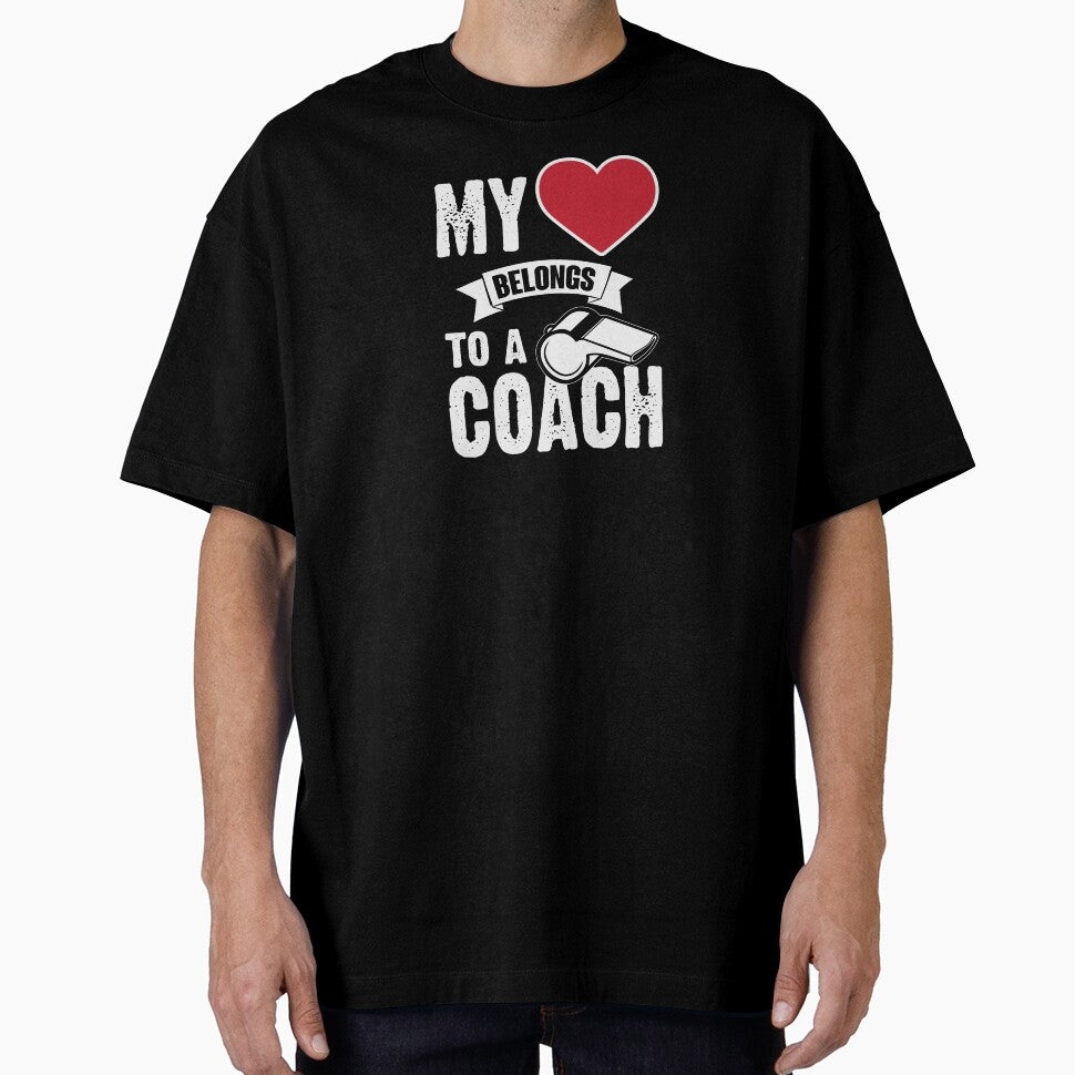 Love Coach Trainer Basketball Soccer Football Spouse - Adult & Kids T-Shirts, Sweatshirts & Hoodies apparel design preview 1