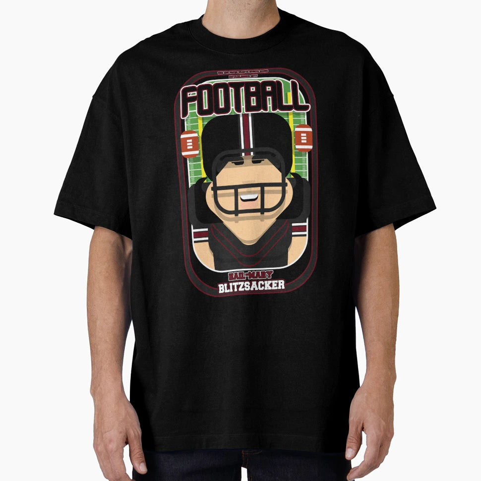 American Football Black And Maroon T-Shirt - Aesthetic Graphic for Adults - T-Shirt, Sweatshirt, Hoodie