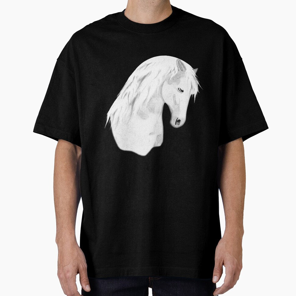 Horse Lovers Majestic White by KC Morcom - Adult & Kids T-Shirts, Sweatshirts & Hoodies apparel design preview 1
