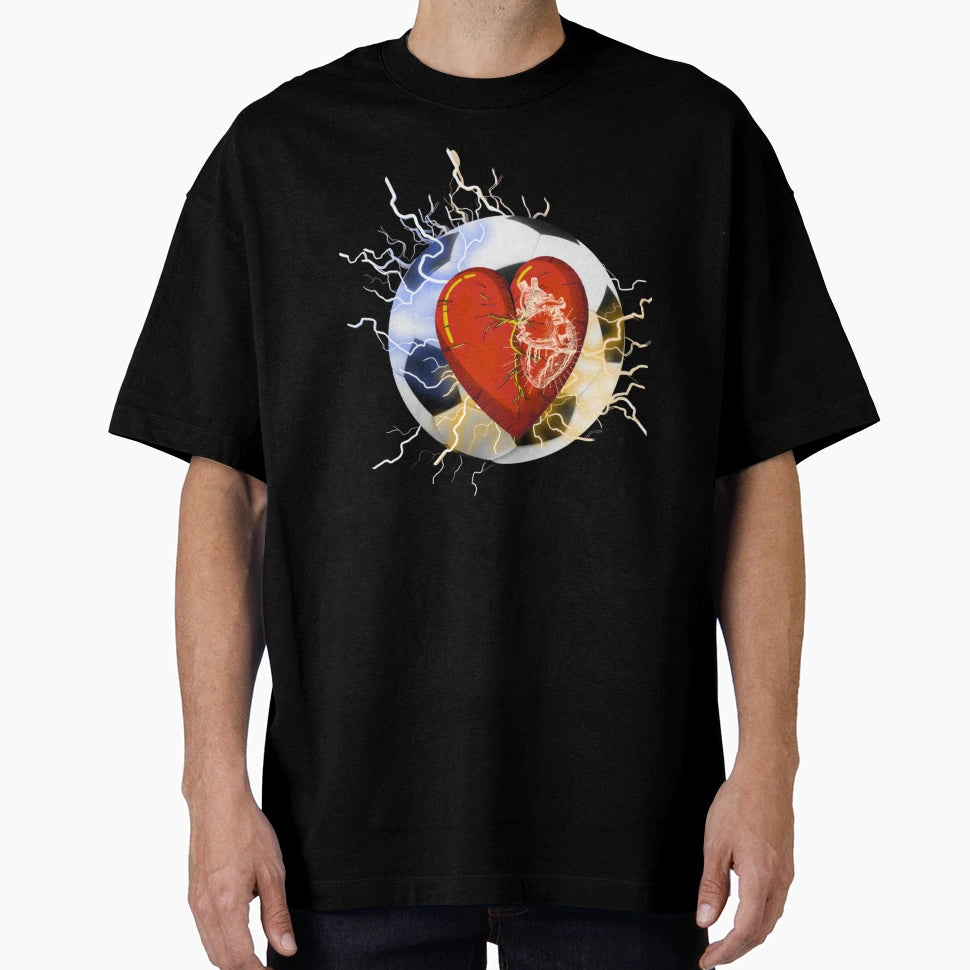 Heart Champion Soccer T-Shirt - Aesthetic Graphic Unisex - T-Shirt, Sweatshirt, Hoodie
