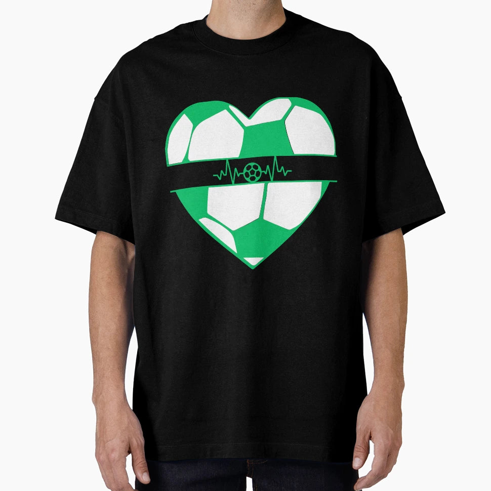 Football Maestro Heart Pulse Football T-Shirt - Trendy Graphic for Adults - T-Shirt, Sweatshirt, Hoodie
