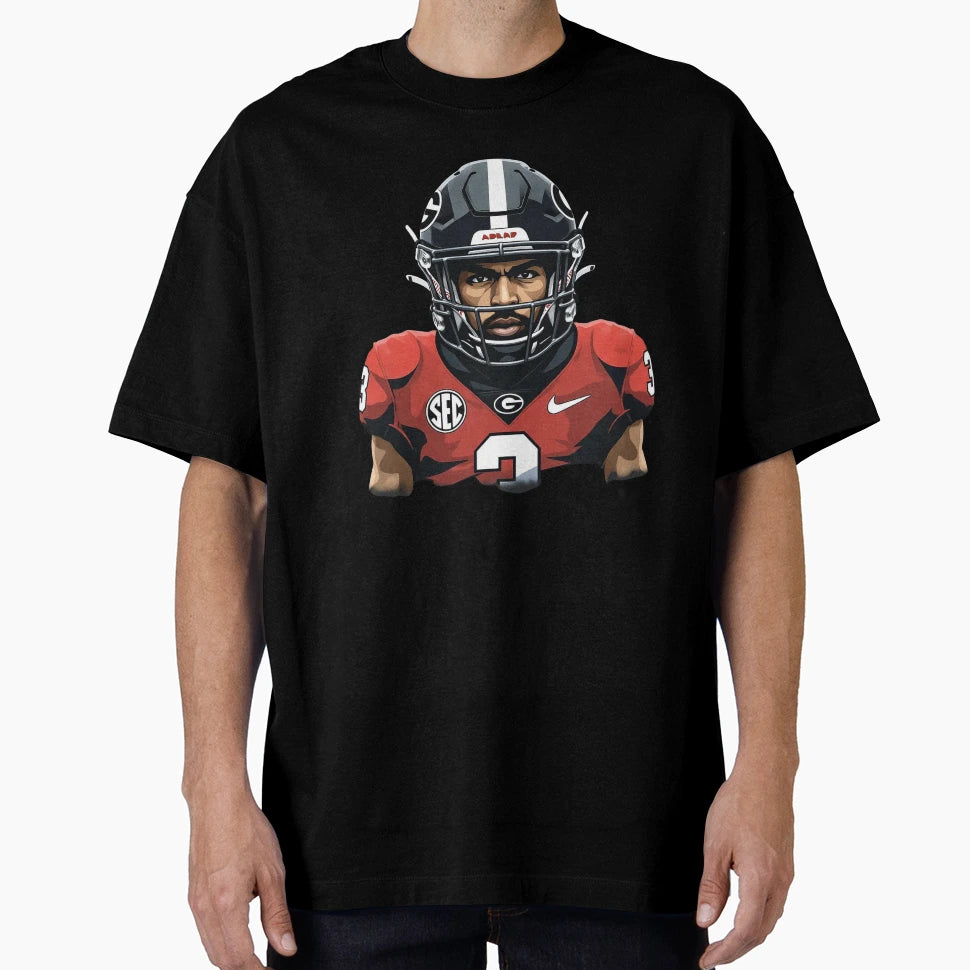 Gridiron Warrior Fearless Football T-Shirt - Custom Art Print Unisex - T-Shirt, Sweatshirt, Hoodie
