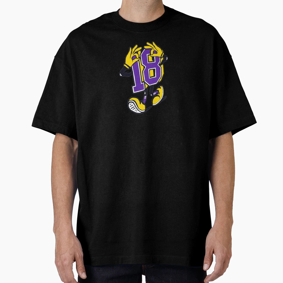 Cartoon Number 18 Griddy T-Shirt - Casual Everyday Wear for Adults - T-Shirt, Sweatshirt, Hoodie