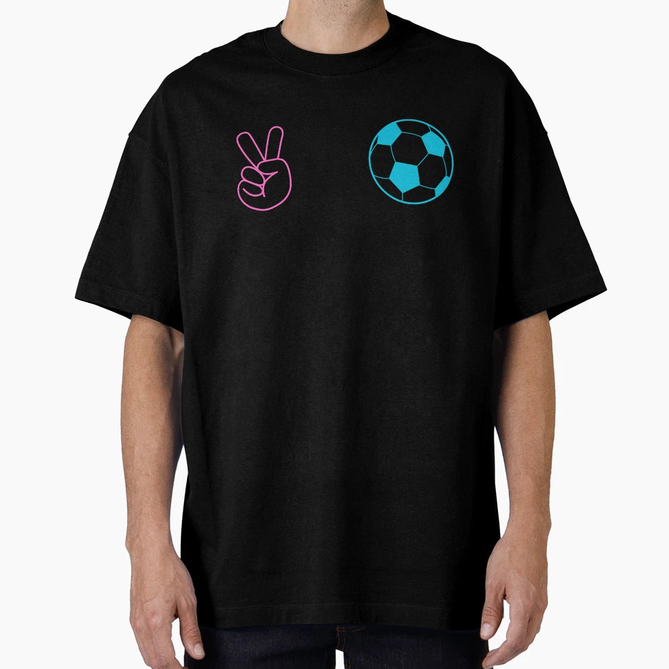 Peace Love Soccer T-Shirt - Casual Everyday Wear Men Women - T-Shirt, Sweatshirt, Hoodie