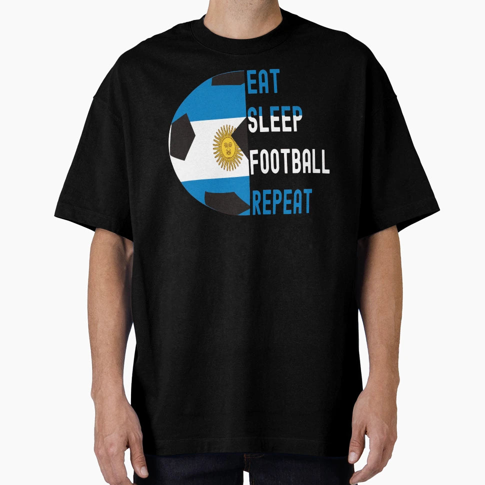 Argentina Fanaticos Del Football T-Shirt - Fun Novelty Design for Adults - T-Shirt, Sweatshirt, Hoodie
