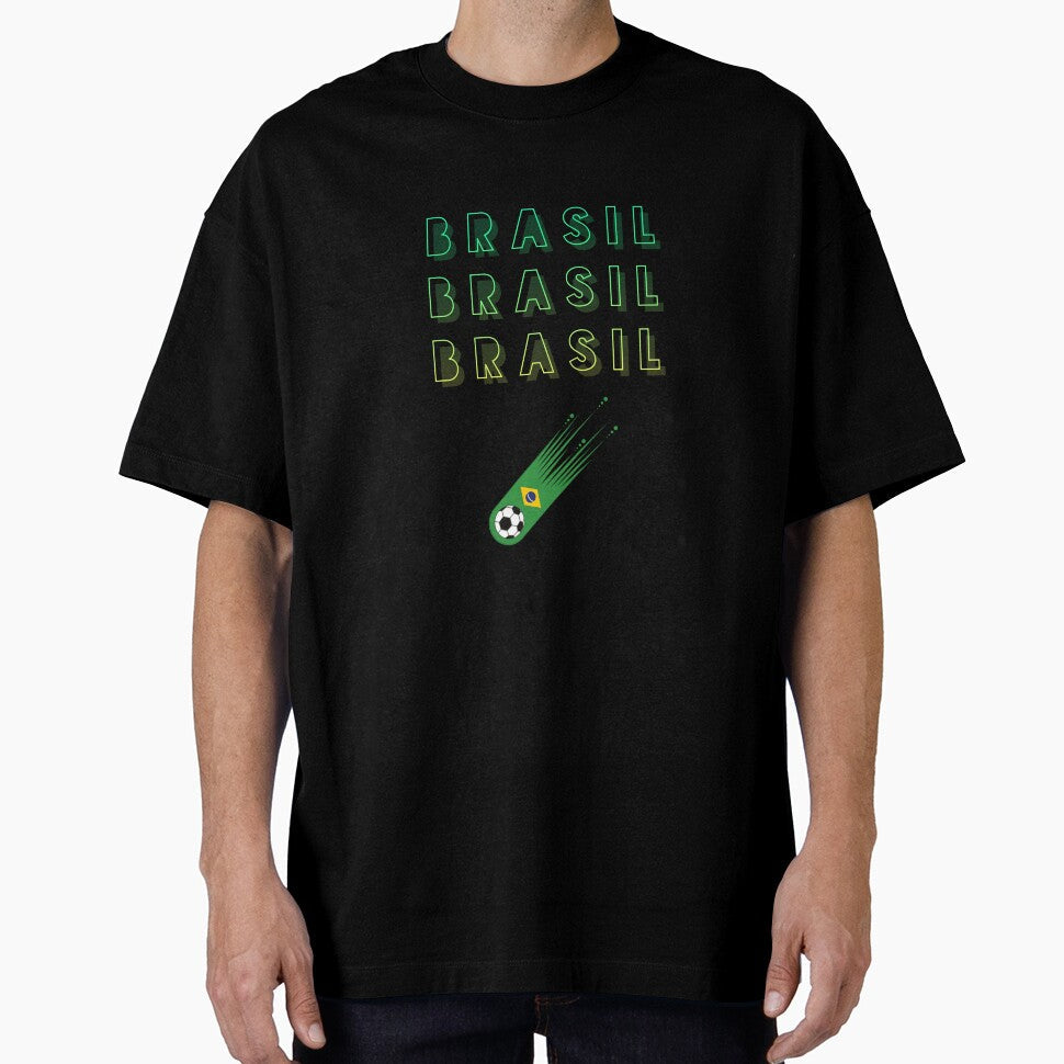Fun Green and Yellow Brasil by Lumia Creations - Adult & Kids T-Shirts, Sweatshirts & Hoodies apparel design preview 1