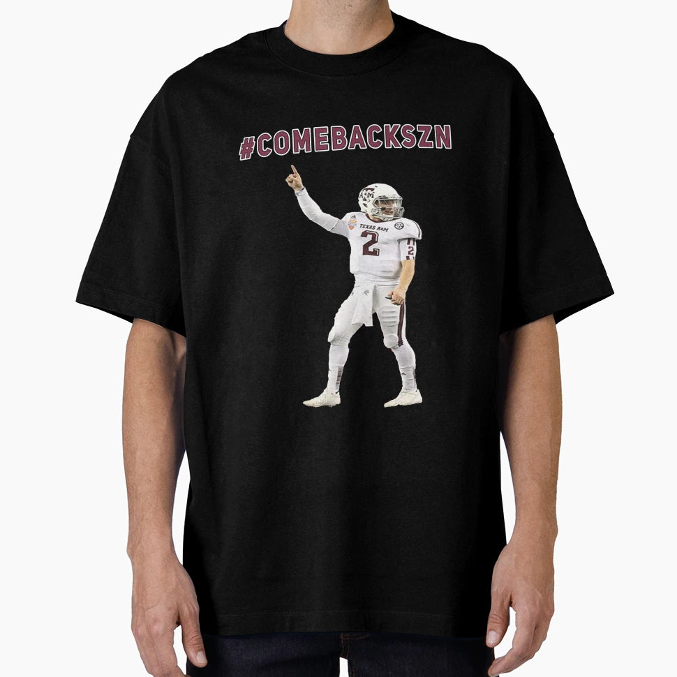 Comebackszn Johnny Manziel T-Shirt - Minimalist Print Unisex - T-Shirt, Sweatshirt, Hoodie