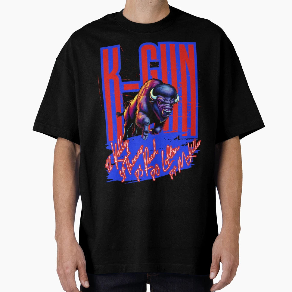 Legendary K Gun Buffalo Offense Tribute T-Shirt - Novelty Apparel Unisex - T-Shirt, Sweatshirt, Hoodie