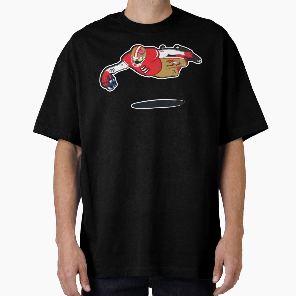 Zombie Football Player San Francisco W T-Shirt - Graphic Print for Adults - T-Shirt, Sweatshirt, Hoodie
