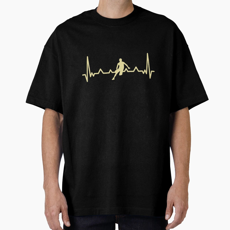 Basketball Heartbeat T-Shirt - Graphic Print Unisex - T-Shirt, Sweatshirt, Hoodie