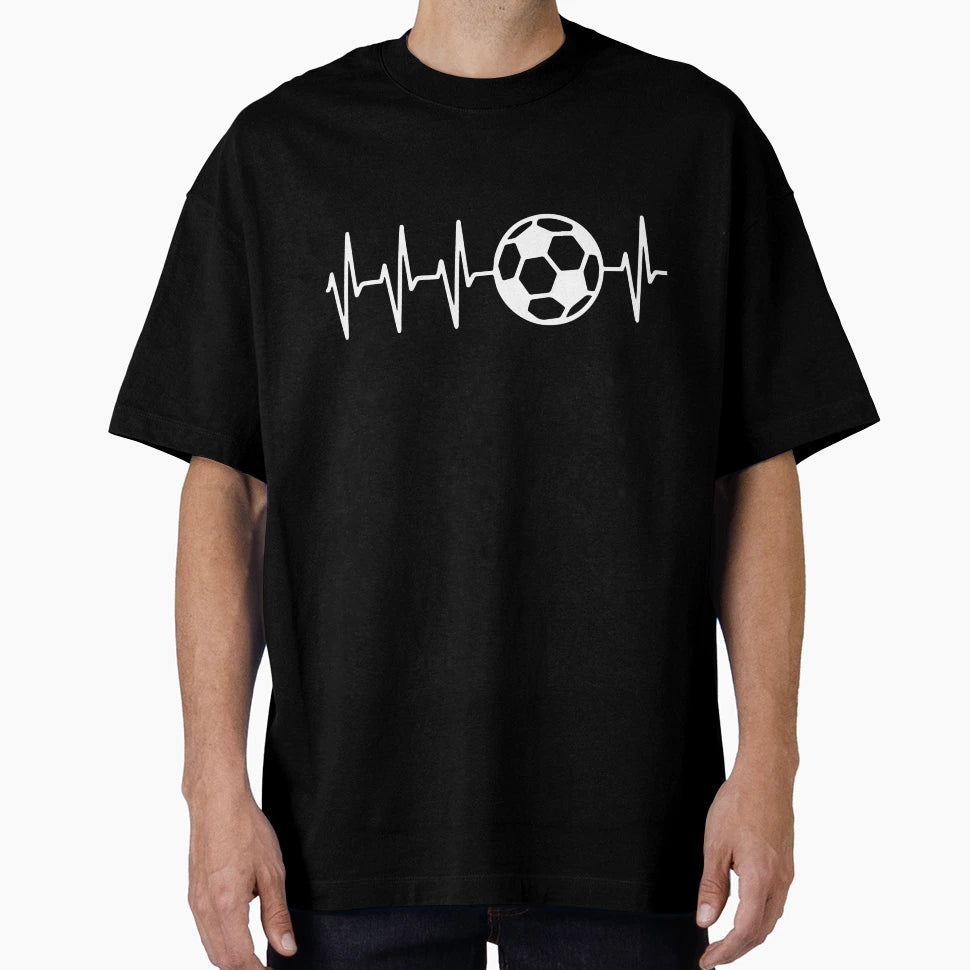 Soccer Heartbeat T-Shirt - Novelty Apparel Unisex - T-Shirt, Sweatshirt, Hoodie
