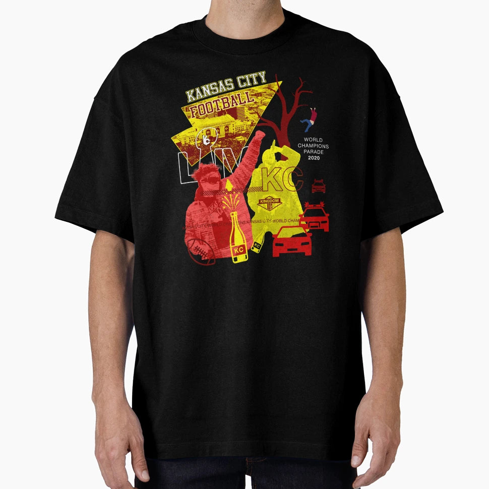 Kansas City Football Parade T-Shirt - Casual Everyday Wear for Adults - T-Shirt, Sweatshirt, Hoodie