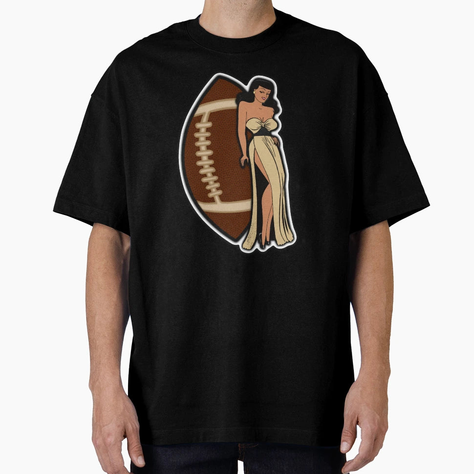 New Orleans Football Babe T-Shirt - Unique Graphic Men Women - T-Shirt, Sweatshirt, Hoodie