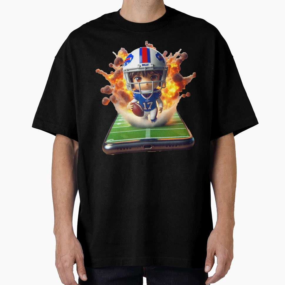 Digital Gridiron Explosive T-Shirt - Fun Novelty Design for Adults - T-Shirt, Sweatshirt, Hoodie