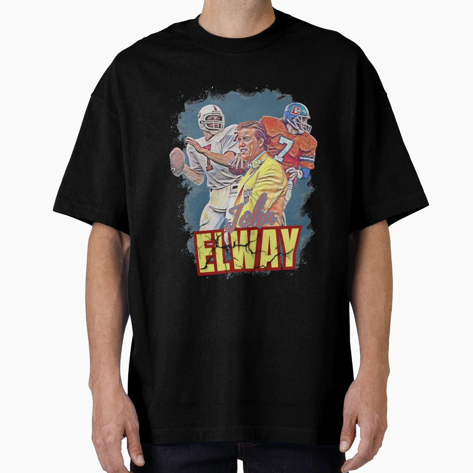 John Elway Fan Art T-Shirt - Fun Novelty Design Unisex - T-Shirt, Sweatshirt, Hoodie