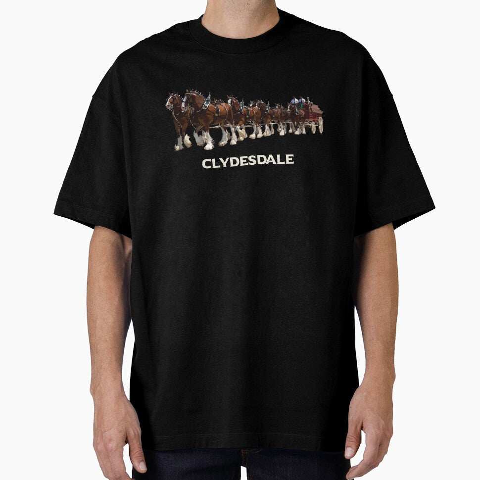Clydesdale Horse Hitch by Inkric - Adult & Kids T-Shirts, Sweatshirts & Hoodies apparel design preview 1