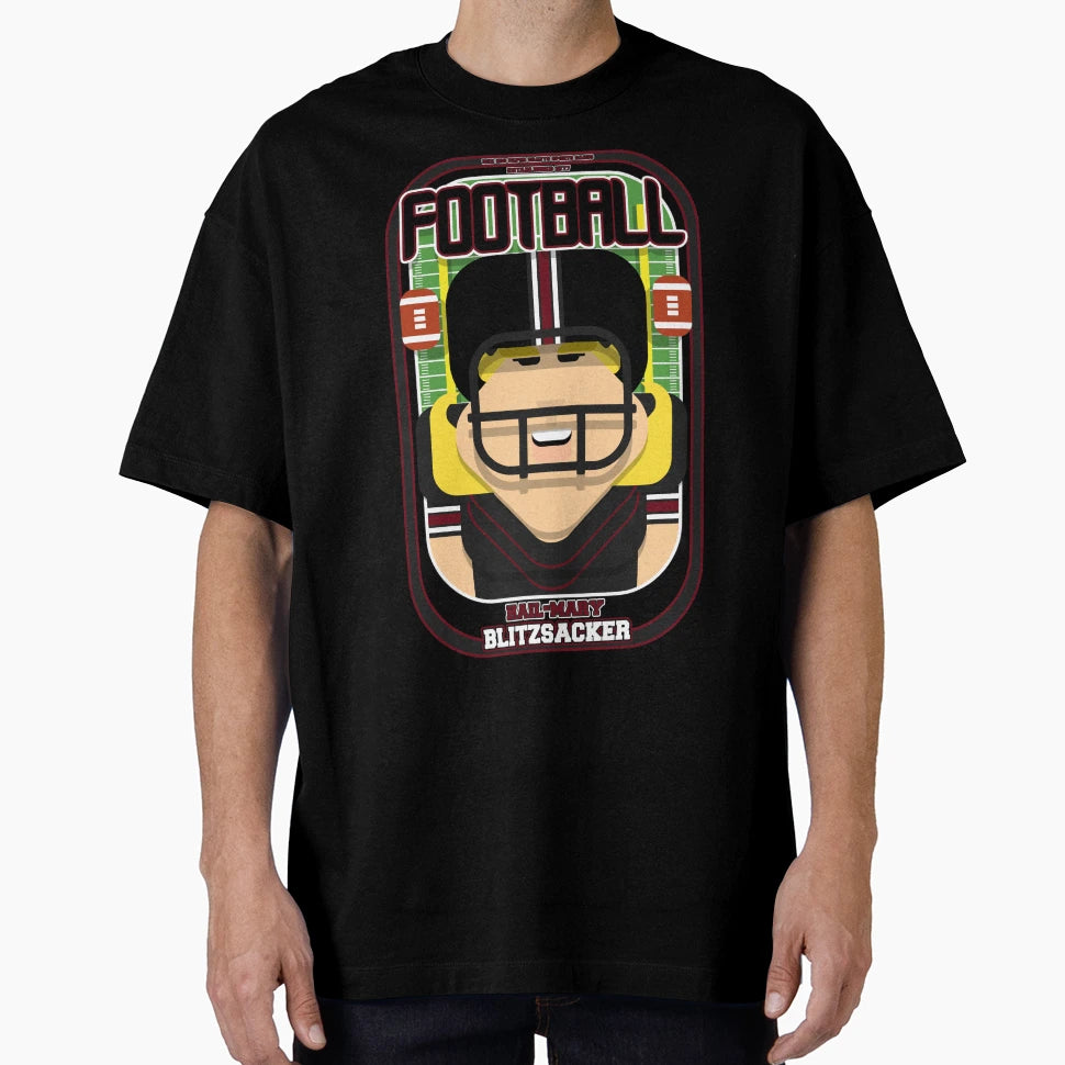 American Football Black And Maroon T-Shirt - Aesthetic Graphic Men Women - T-Shirt, Sweatshirt, Hoodie