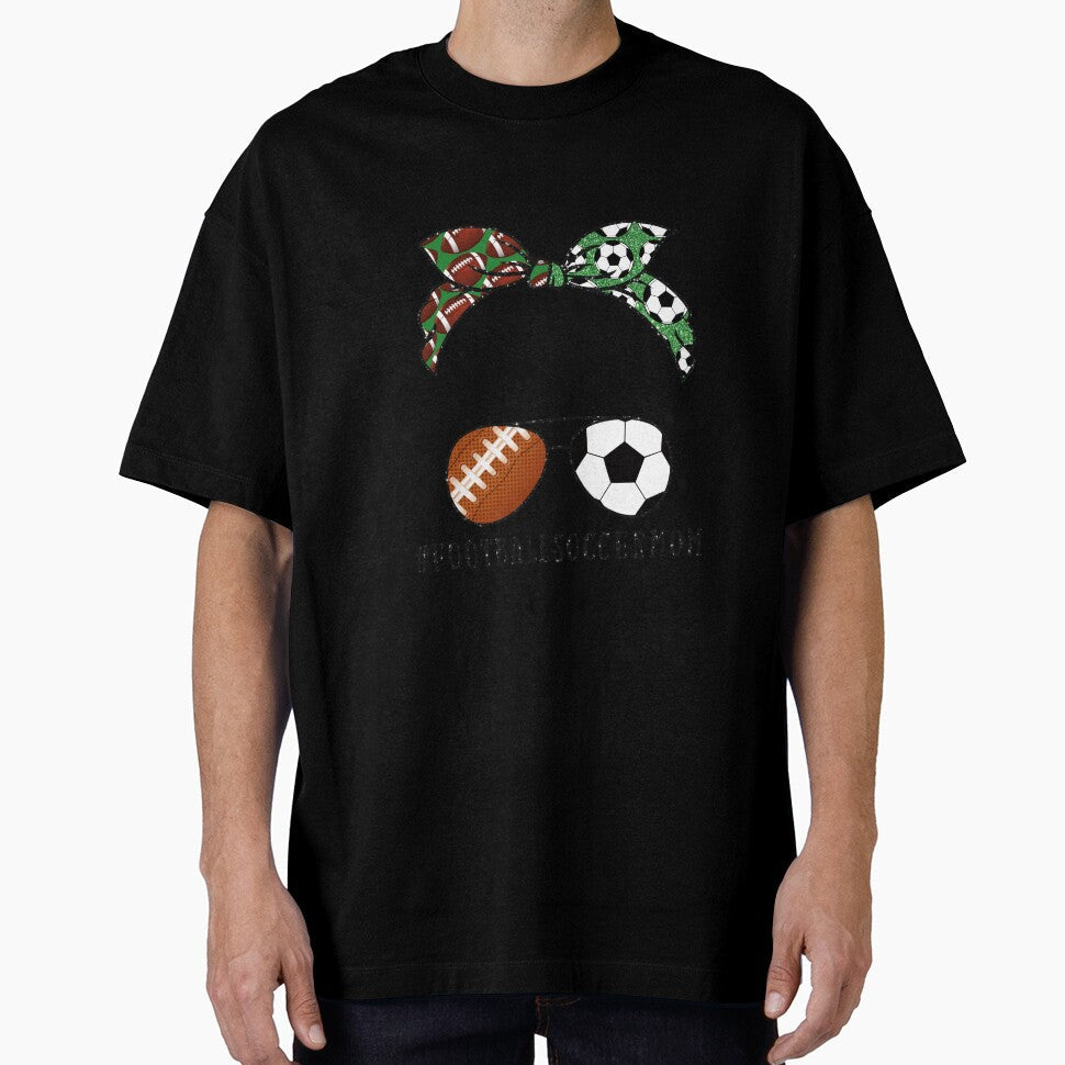 Football Soccer Mom by Amitta Art - Adult & Kids T-Shirts, Sweatshirts & Hoodies apparel design preview 1