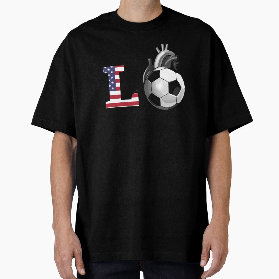 Love Soccer T-Shirt - Trendy Graphic for Adults - T-Shirt, Sweatshirt, Hoodie