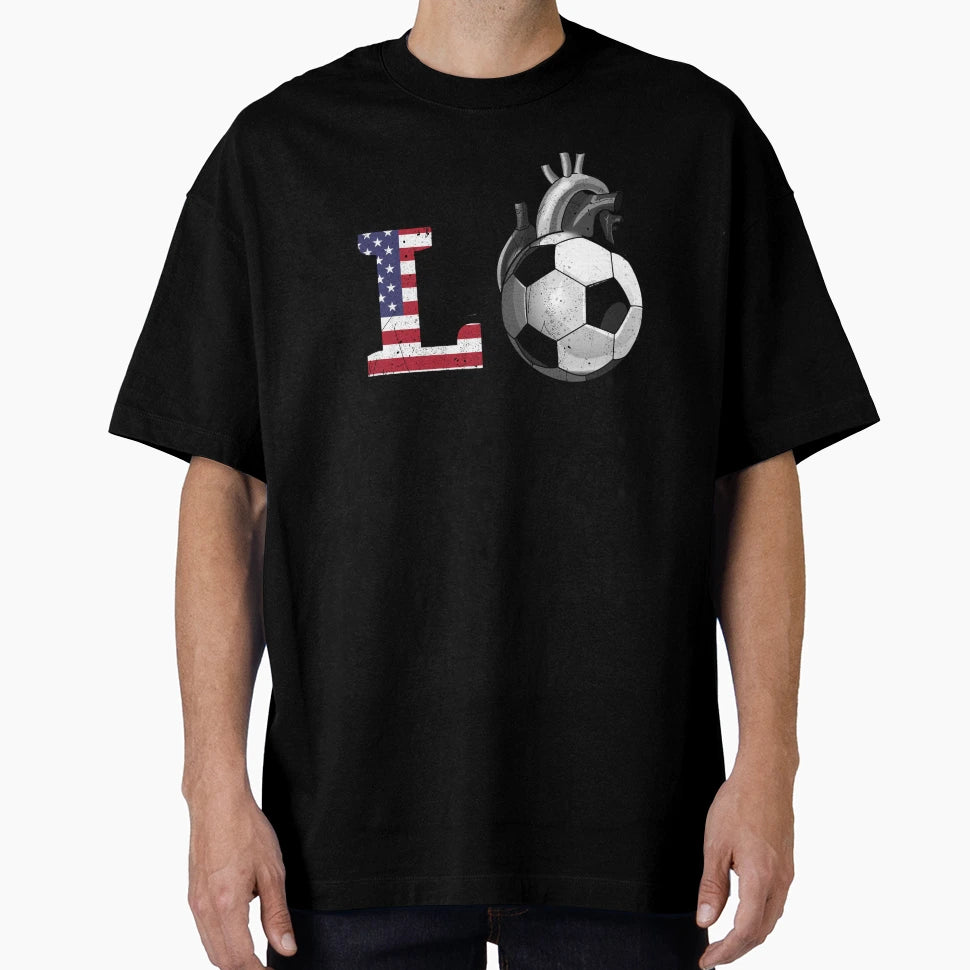 American Soccer T-Shirt - Trendy Graphic for Adults - T-Shirt, Sweatshirt, Hoodie