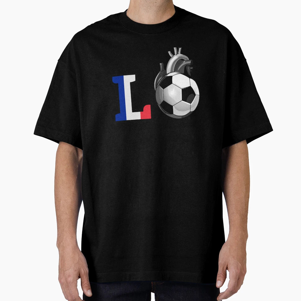 Love French Soccer T-Shirt - Fun Novelty Design Men Women - T-Shirt, Sweatshirt, Hoodie