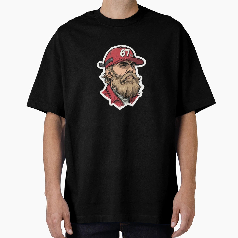 Legend Bearded Red 67 Hat T-Shirt - Graphic Print Men Women - T-Shirt, Sweatshirt, Hoodie
