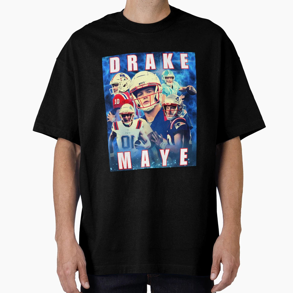 Maye Bootleg Drake Maye Football T-Shirt - Aesthetic Graphic Men Women - T-Shirt, Sweatshirt, Hoodie