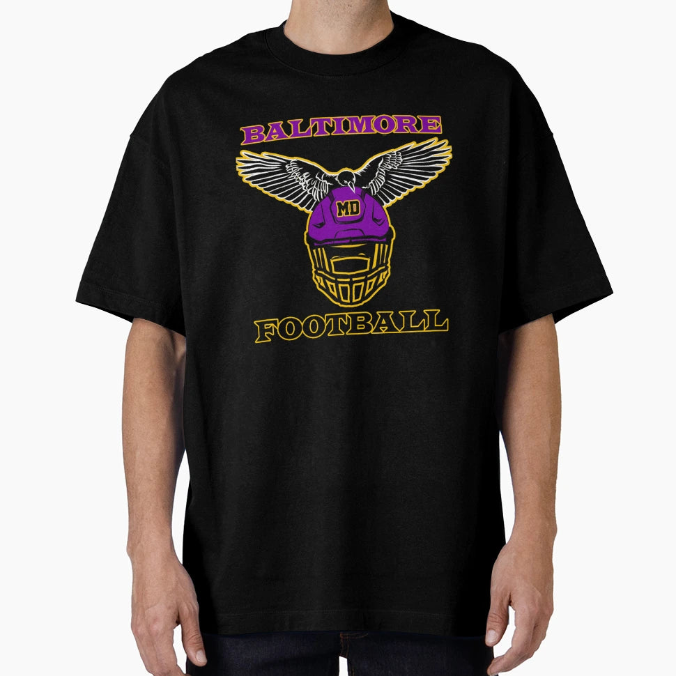 Baltimore Football T-Shirt - Fun Novelty Design for Adults - T-Shirt, Sweatshirt, Hoodie