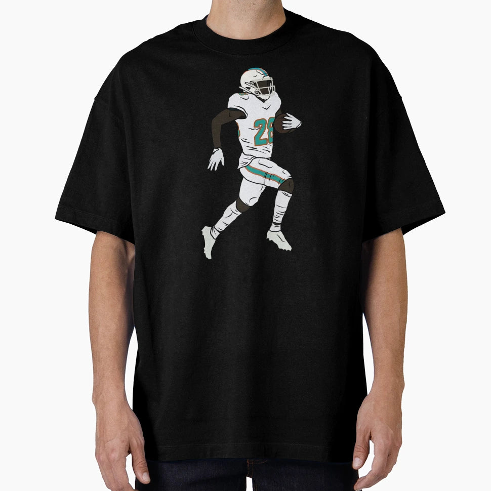 Devon Achane Running T-Shirt - Fun Novelty Design for Adults - T-Shirt, Sweatshirt, Hoodie