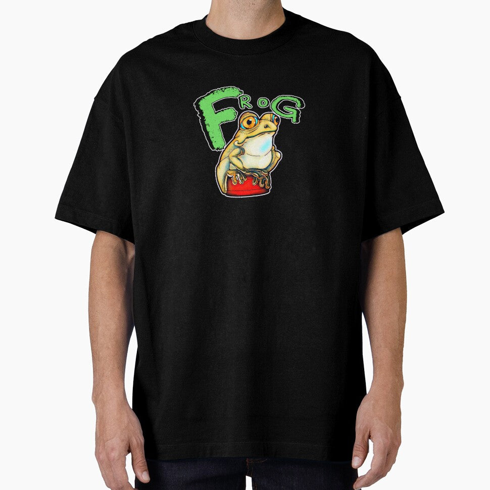 Cute frog on a bottle cap by iduzarts - Adult & Kids T-Shirts, Sweatshirts & Hoodies apparel design preview 1