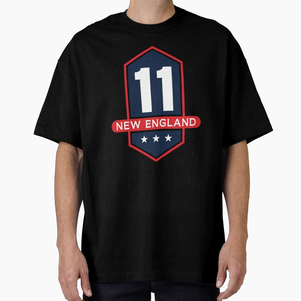 New England 11 Emblem T-Shirt - Minimalist Print for Adults - T-Shirt, Sweatshirt, Hoodie