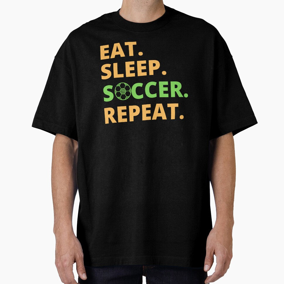 Eat Sleep Soccer Repeat by bonus24 - Adult & Kids T-Shirts, Sweatshirts & Hoodies apparel design preview 1