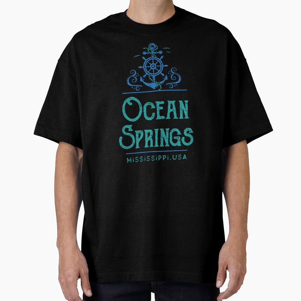 Ocean Springs Mississippi Nautical Design by - Adult & Kids T-Shirts, Sweatshirts & Hoodies apparel design preview 1