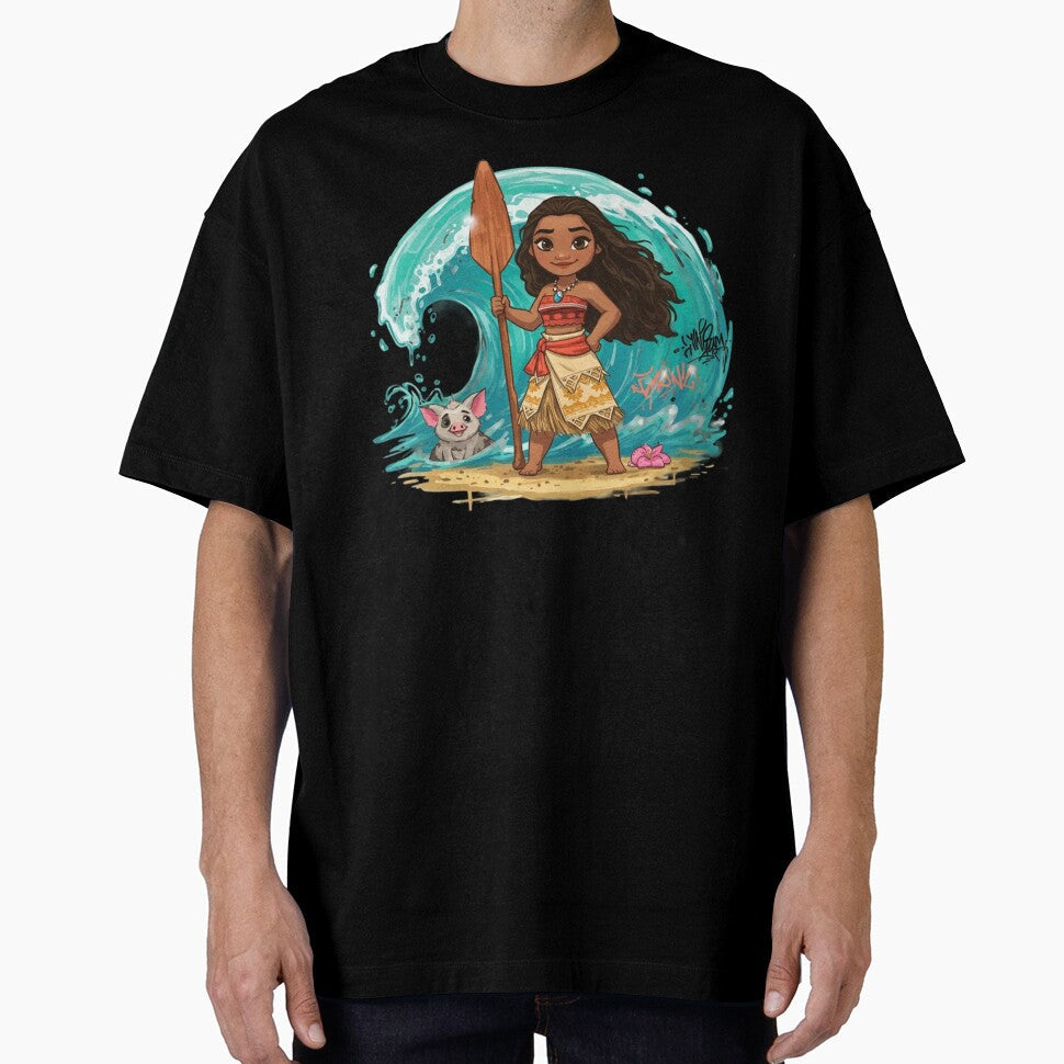 Moana Inspired Ocean Adventure Art by OWIAN - Adult & Kids T-Shirts, Sweatshirts & Hoodies apparel design preview 1